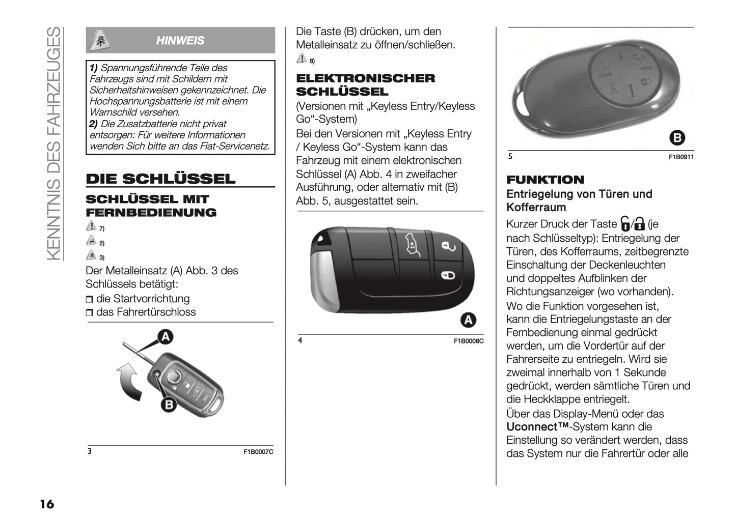 2024-2026 Fiat 500X Owner's Manual | German