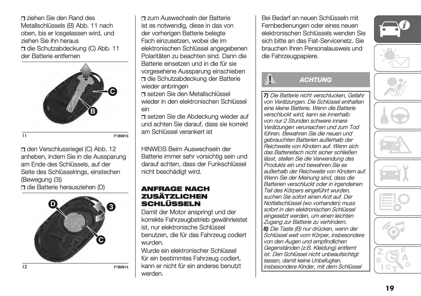 2024-2026 Fiat 500X Owner's Manual | German