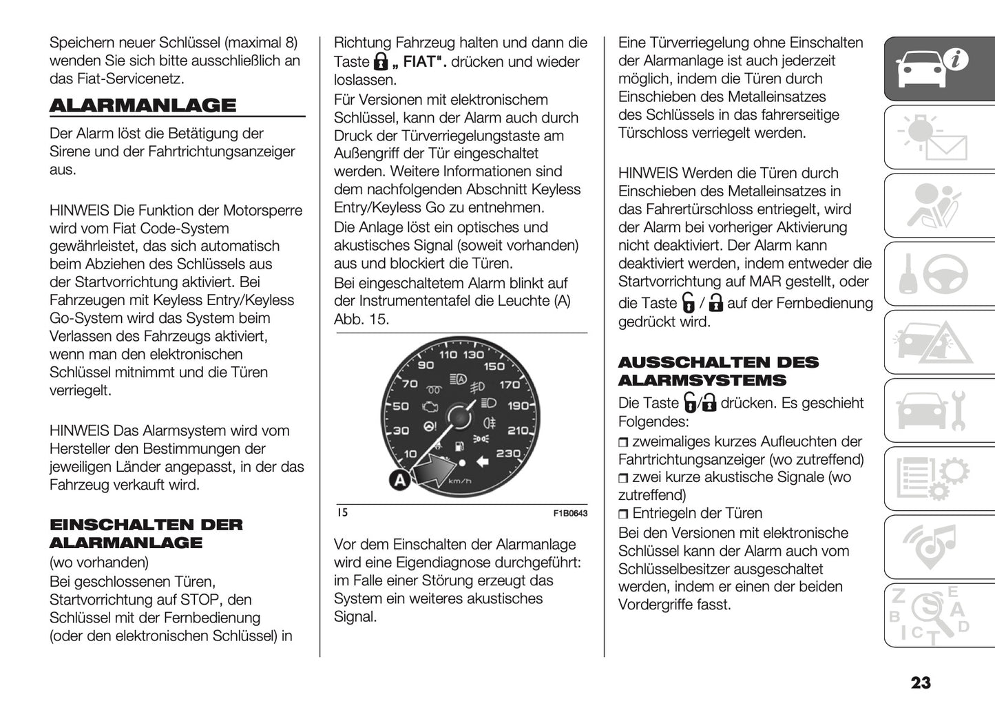 2024-2026 Fiat 500X Owner's Manual | German