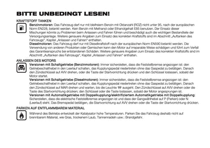 2024-2026 Fiat 500X Owner's Manual | German