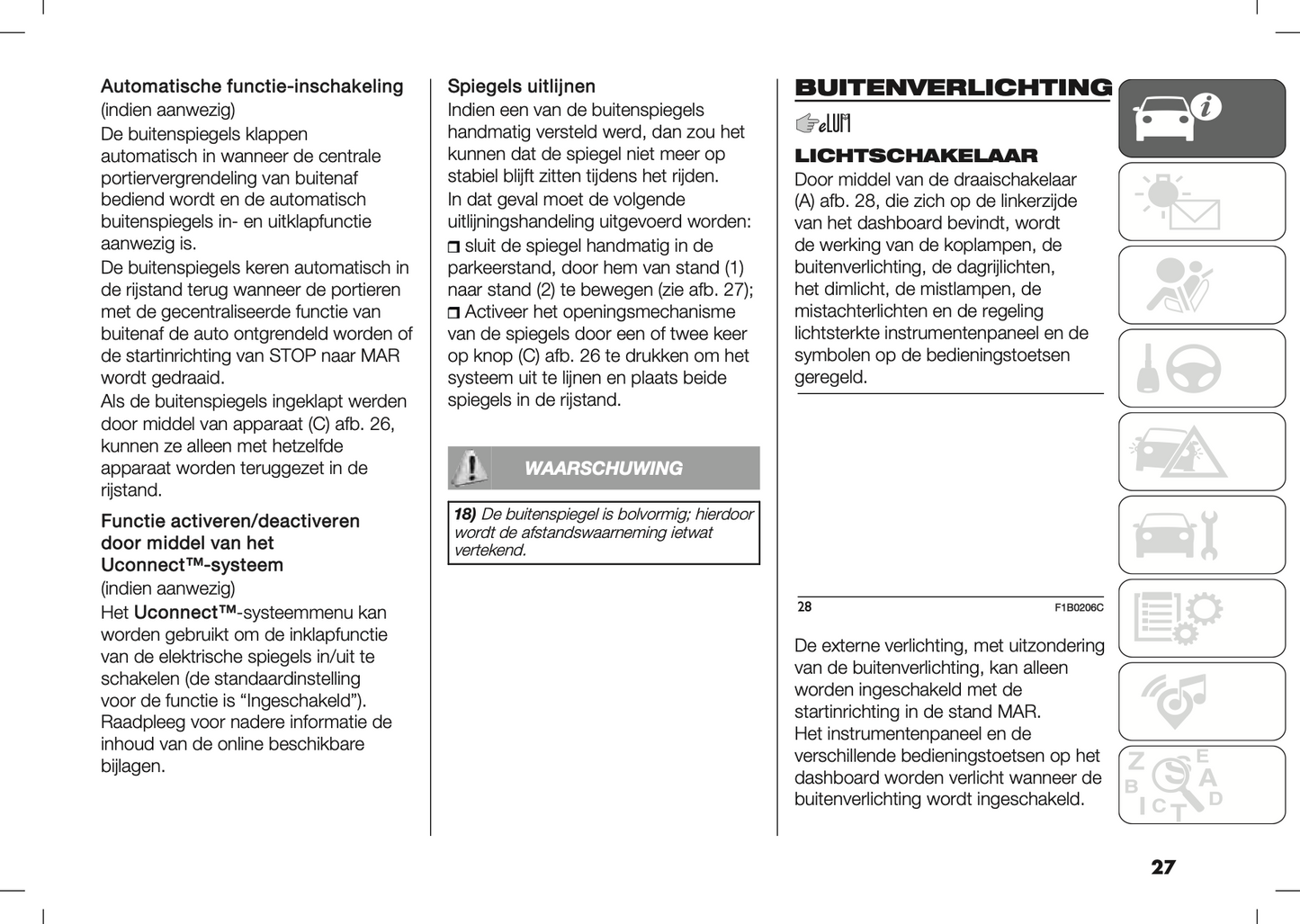 2020-2021 Fiat 500X Bedienungsanleitung | Niederländisch