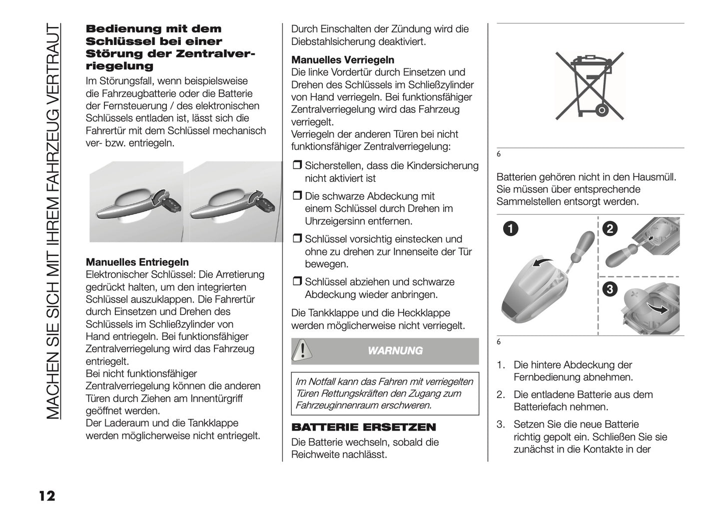 2025 Fiat Doblò Owner's Manual | German