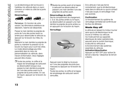 2026 Fiat Doblò Manuel du propriétaire | Français