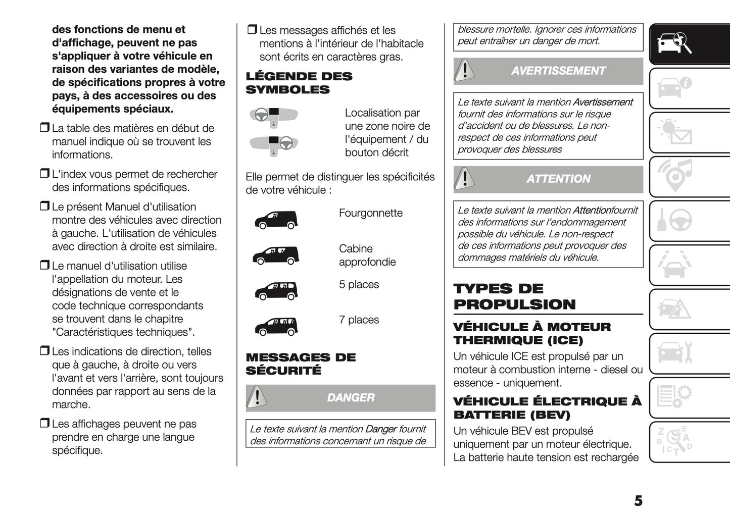 2026 Fiat Doblò Manuel du propriétaire | Français