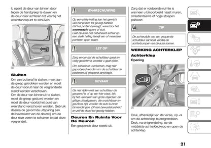 2026 Fiat Doblò Owner's Manual | Dutch