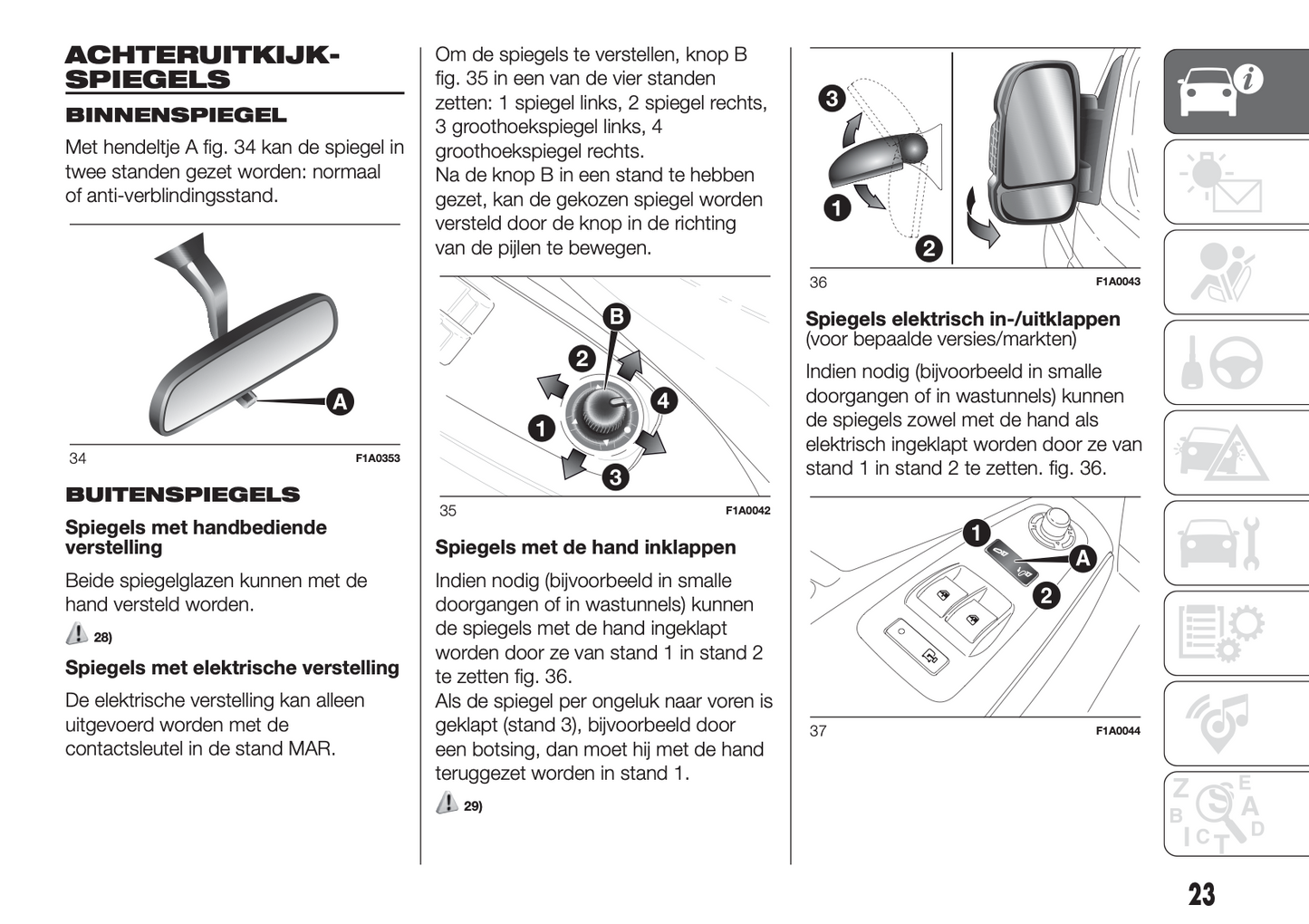 2016-2017 Fiat Ducato Owner's Manual | Dutch