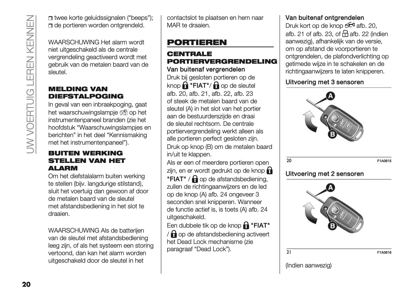 2021-2025 Fiat Ducato Camper Owner's Manual | Dutch