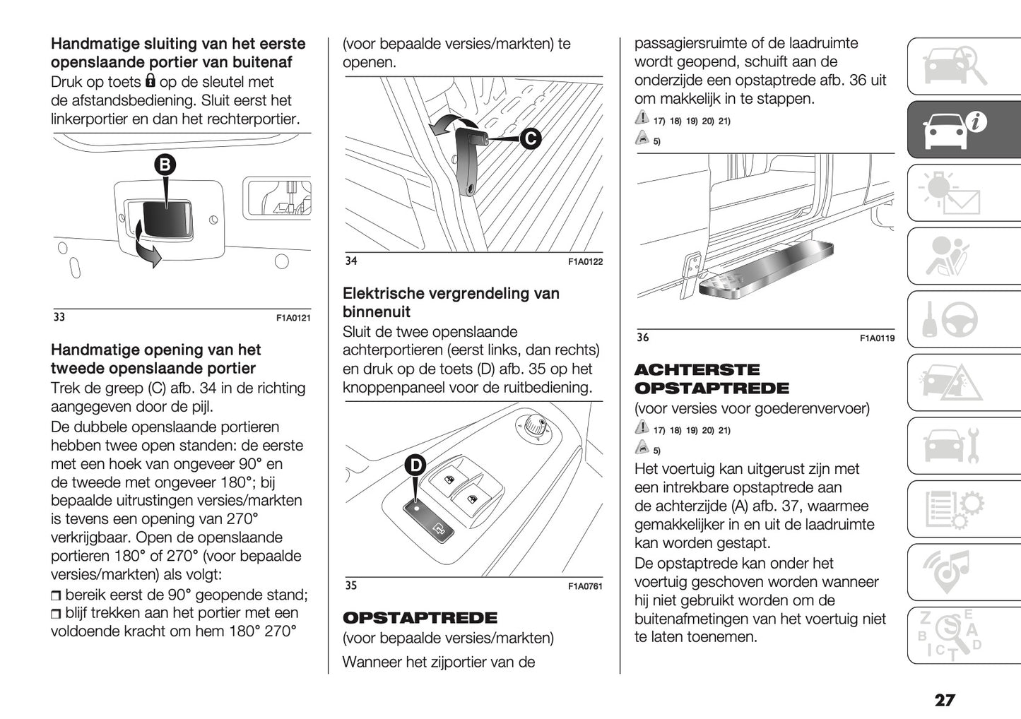 2021-2025 Fiat Ducato Camper Owner's Manual | Dutch