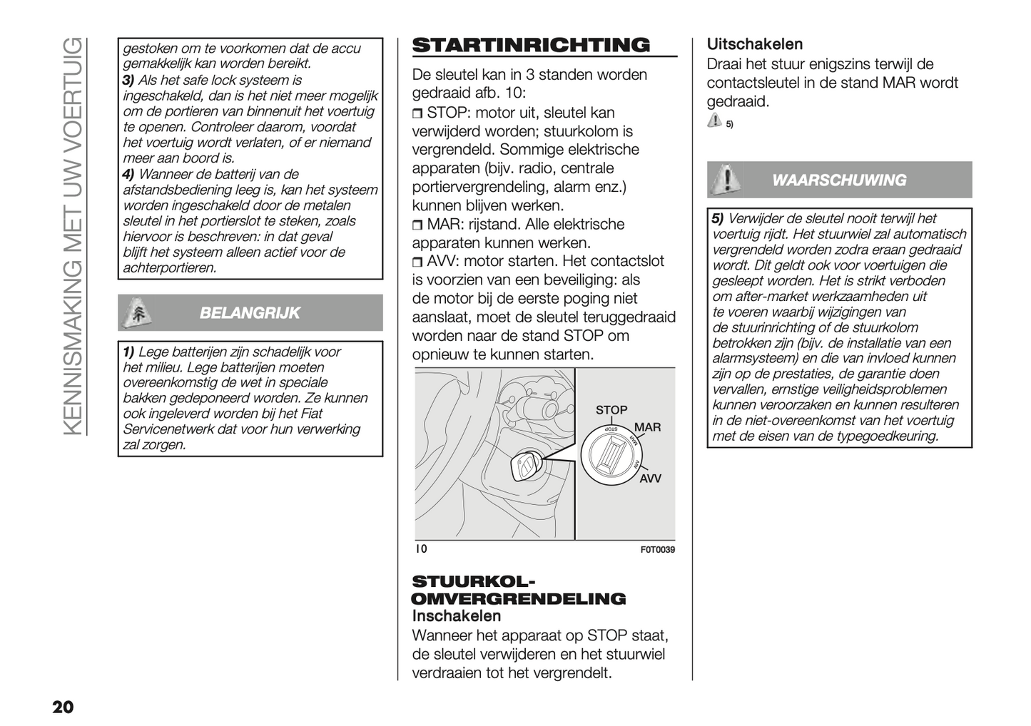 2022-2024 Fiat Fiorino/Qubo Owner's Manual | Dutch