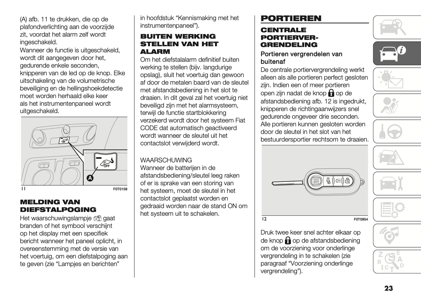 2022-2024 Fiat Fiorino/Qubo Owner's Manual | Dutch