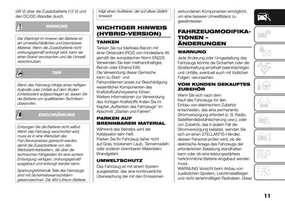2025-2026 Fiat Grande Panda Owner's Manual | German