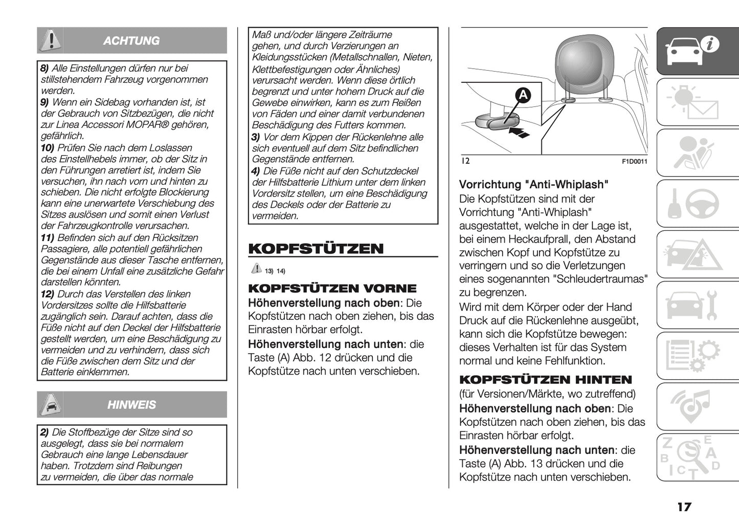 2024-2025 Fiat Panda/Panda Cross Owner's Manual | German