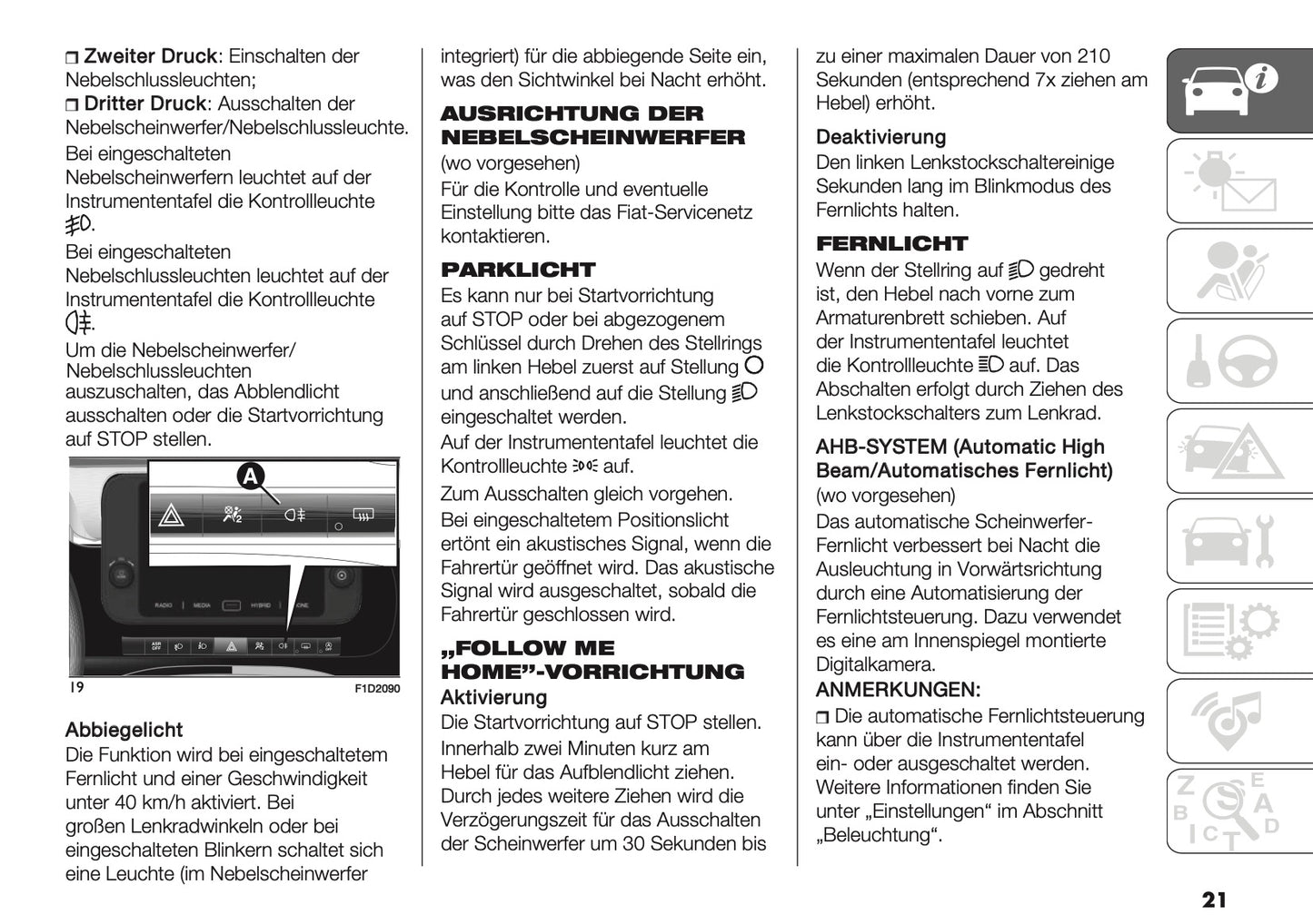 2024-2025 Fiat Panda/Panda Cross Owner's Manual | German