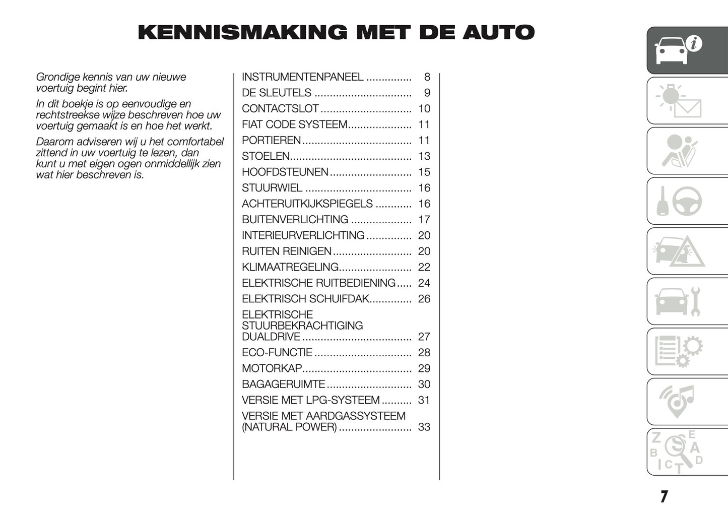 2017 Fiat Punto Easy Owner's Manual | Dutch