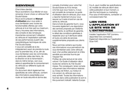 2025 Fiat Scudo/Ulysse Manuel du propriétaire | Français