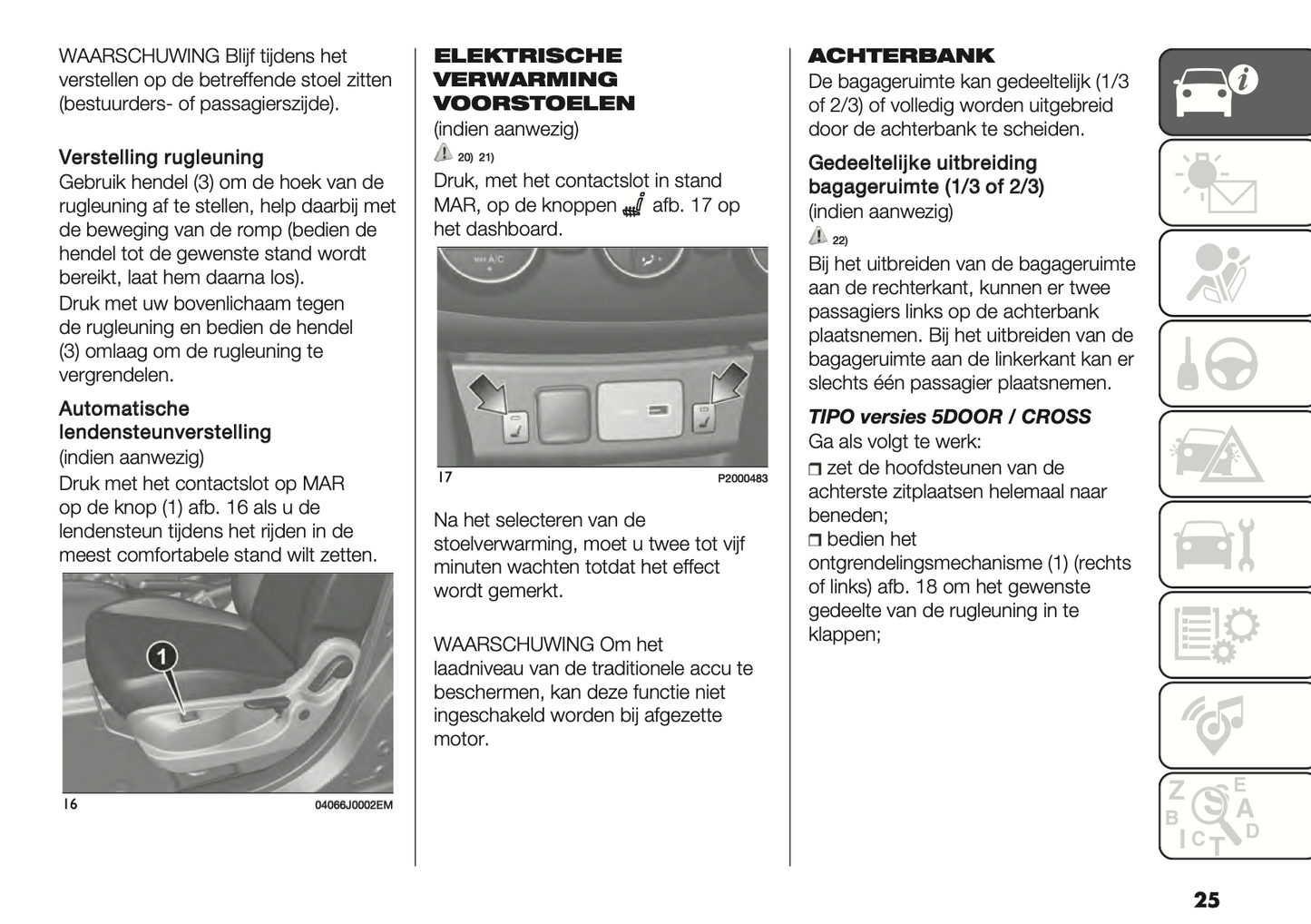 2023-2024 Fiat Tipo 5 Door/Tipo Station Wagon Owner's Manual | Dutch