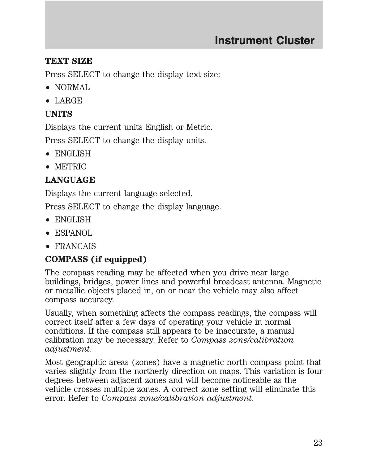 2010 Ford Crown Victoria/Mercury Grand Marquis Owner's Manual | English US