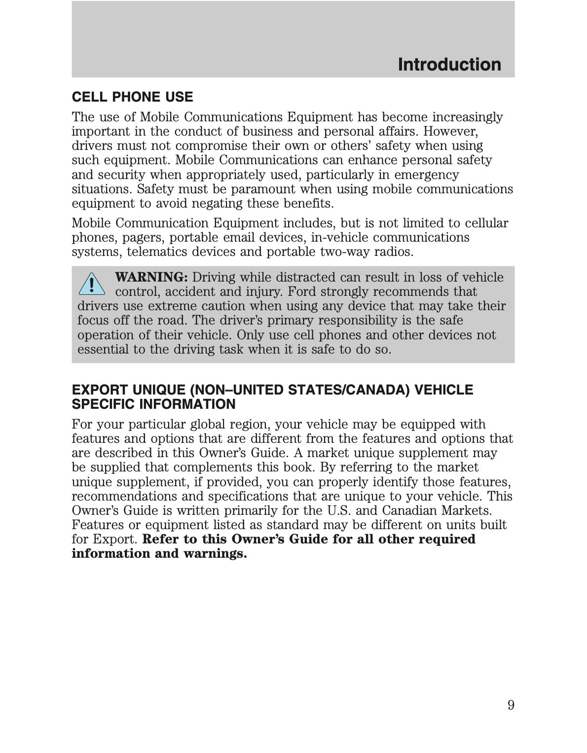 2010 Ford Crown Victoria/Mercury Grand Marquis Owner's Manual | English US