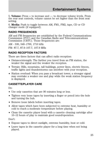 2005 Ford Excursion Owner's Manual | English US