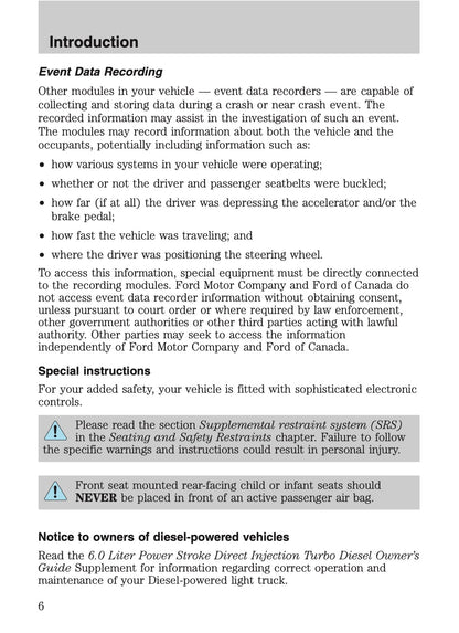 2005 Ford Excursion Owner's Manual | English US