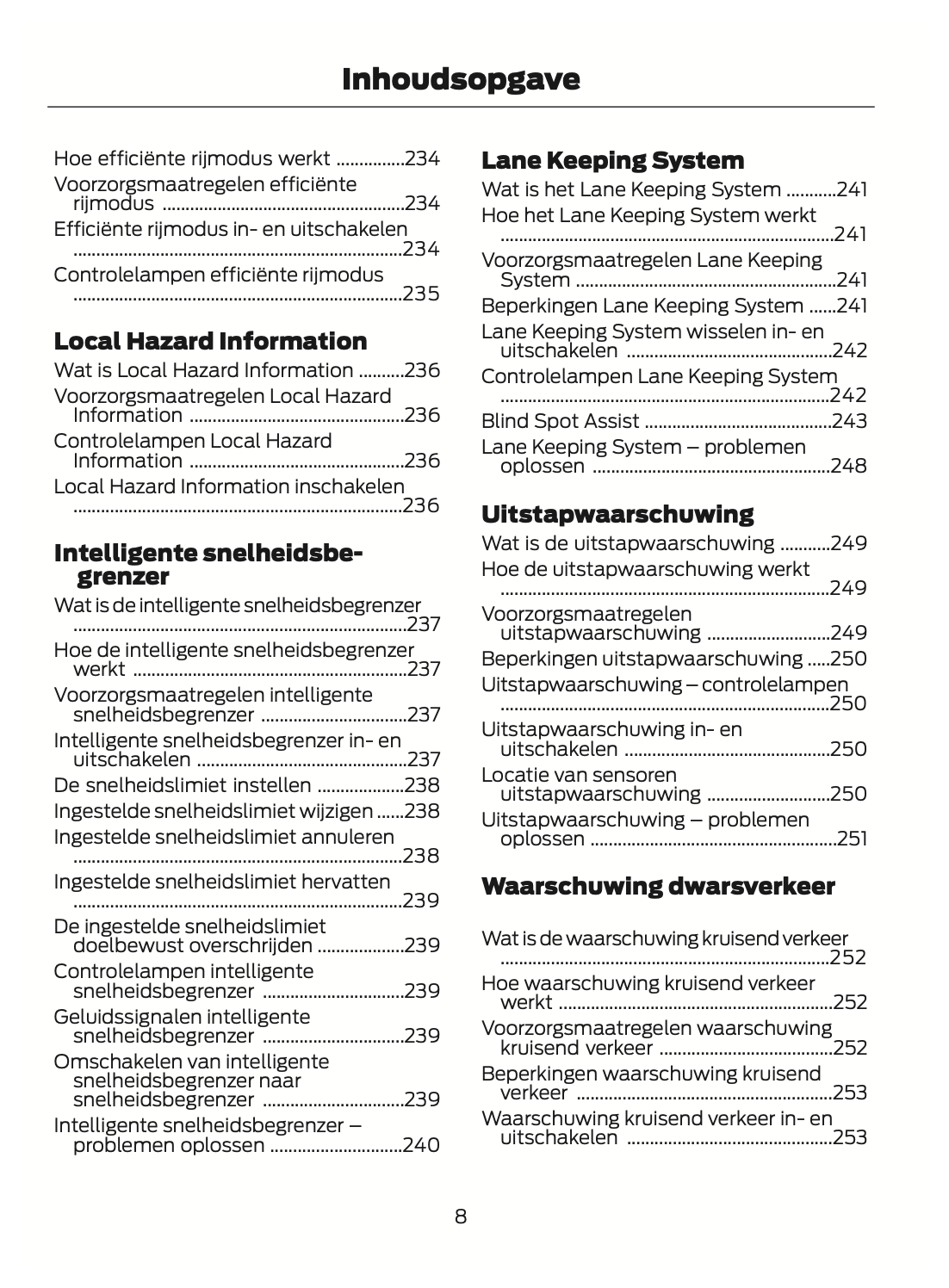 2024 Ford Explorer Owner's Manual | Dutch