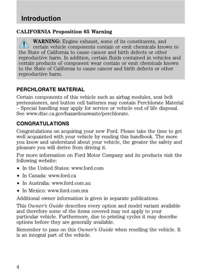 2008 Ford Explorer Sport Trac Owner's Manual | English US