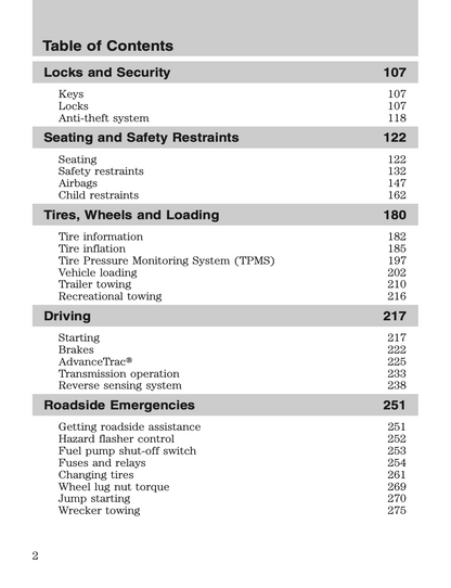 2010 Ford Explorer Sport Trac Owner's Manual | English