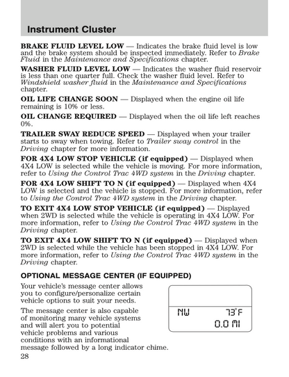 2010 Ford Explorer Sport Trac Owner's Manual | English