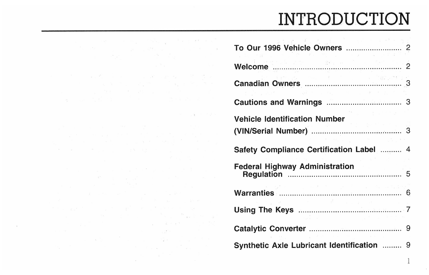 1996 Ford F&B Series Diesel Manuel du propriétaire | Anglais