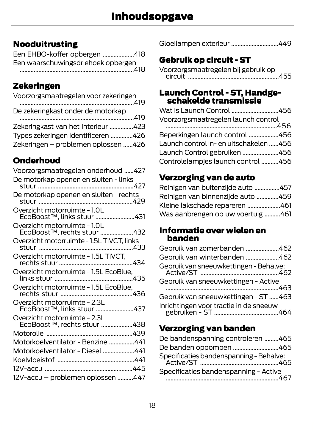 2023-2024 Ford Focus Gebruikershandleiding | Nederlands