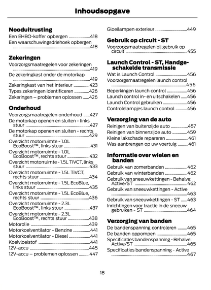 2023-2024 Ford Focus Gebruikershandleiding | Nederlands