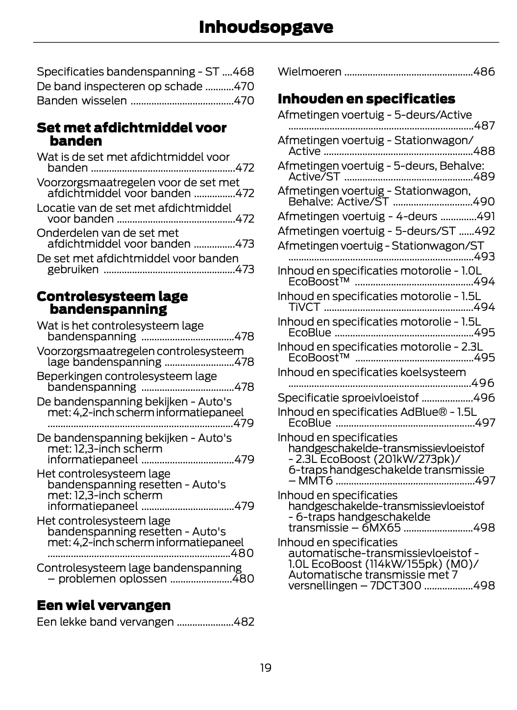 2023-2024 Ford Focus Gebruikershandleiding | Nederlands