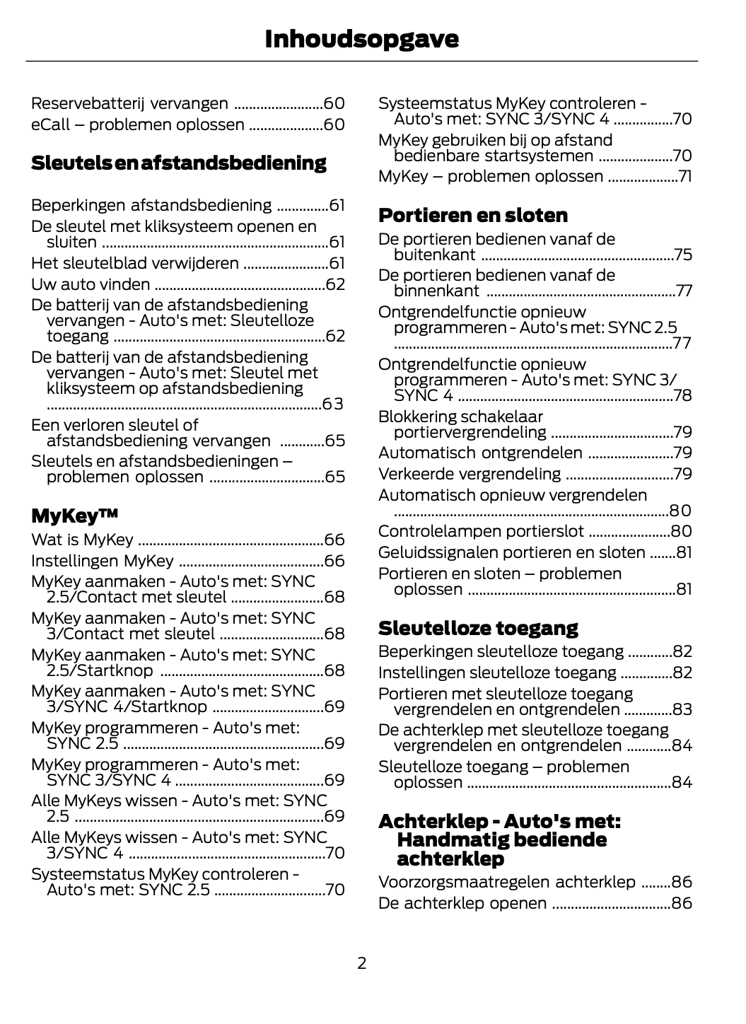 2023-2024 Ford Focus Gebruikershandleiding | Nederlands