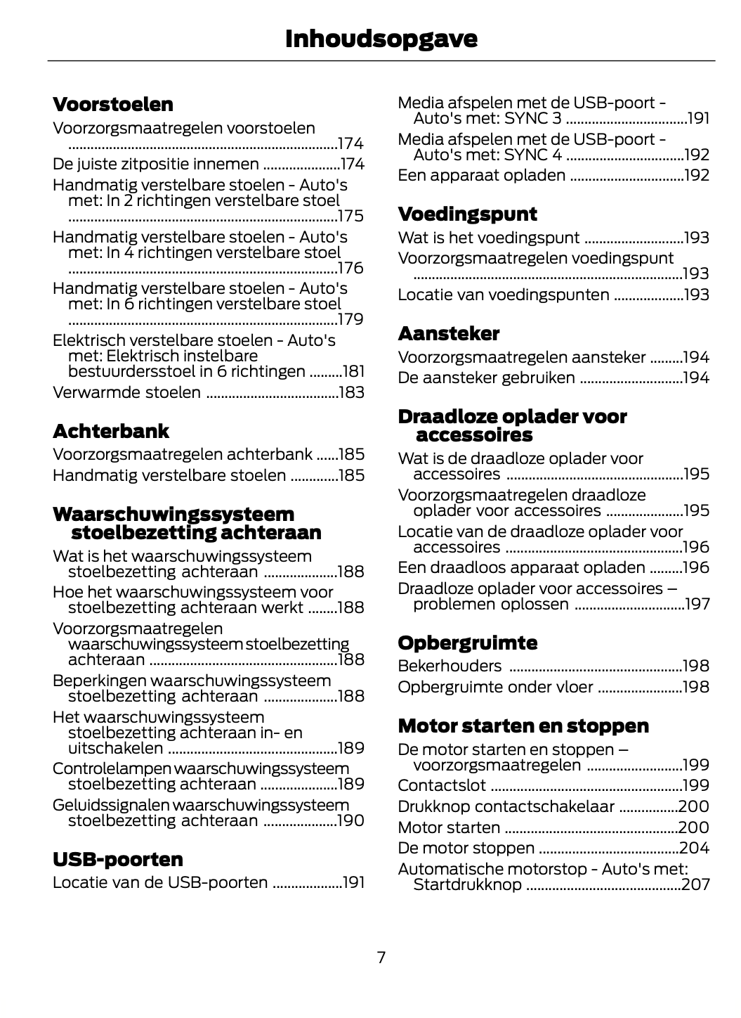 2023-2024 Ford Focus Gebruikershandleiding | Nederlands