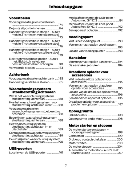 2023-2024 Ford Focus Gebruikershandleiding | Nederlands