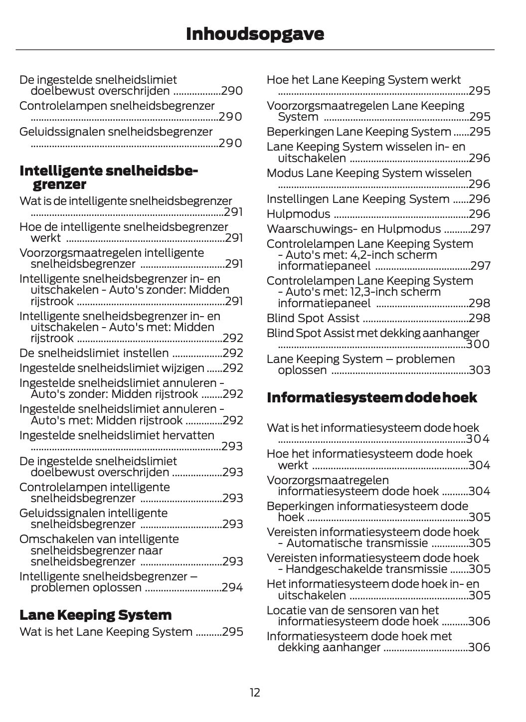2024-2025 Ford Focus Owner's Manual | Dutch