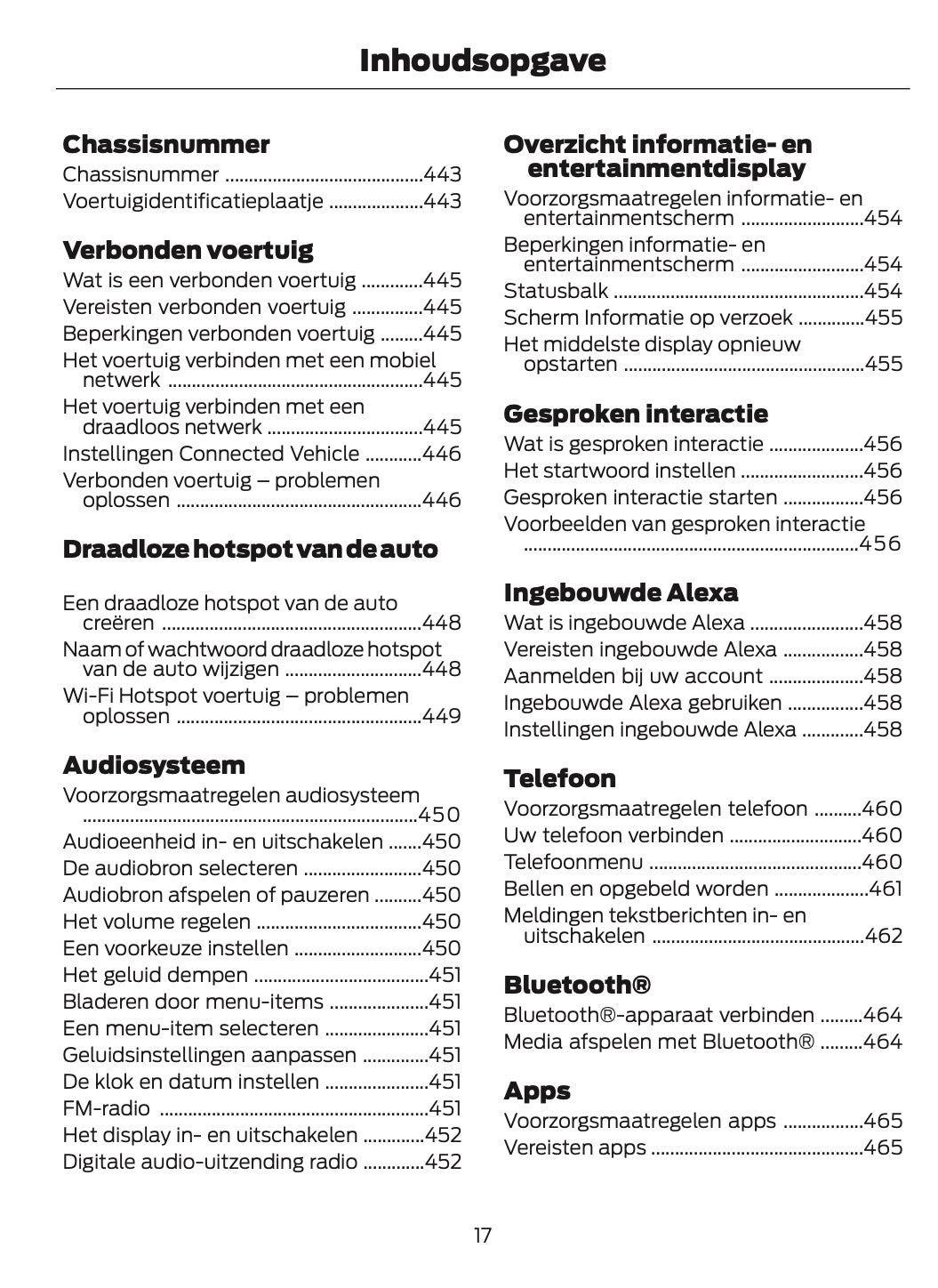 2024-2025 Ford Focus Owner's Manual | Dutch
