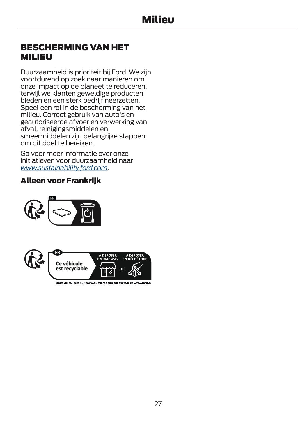 2024-2025 Ford Focus Owner's Manual | Dutch