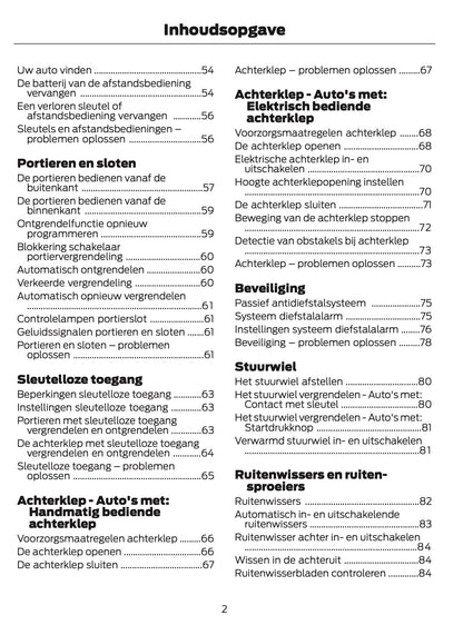 2024-2025 Ford Focus Owner's Manual | Dutch