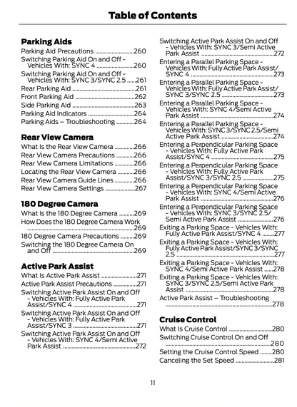 2023-2024 Ford Focus Owner's Manual | English