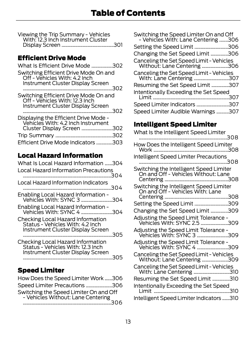 2023-2024 Ford Focus Owner's Manual | English