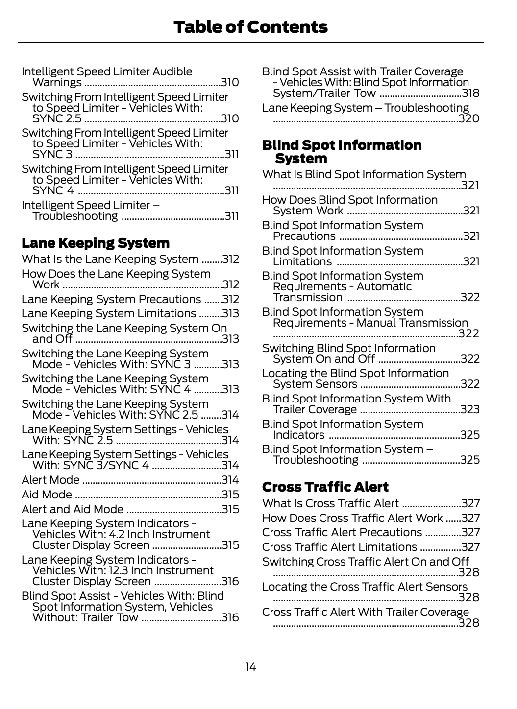 2023-2024 Ford Focus Owner's Manual | English