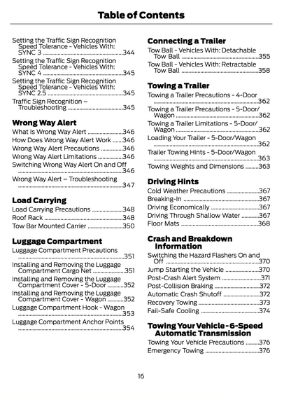 2023-2024 Ford Focus Owner's Manual | English