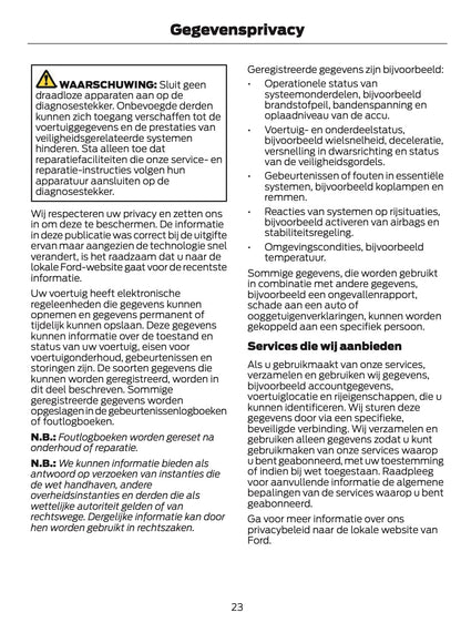 2025-2026 Ford Mustang Gebruikershandleiding | Nederlands