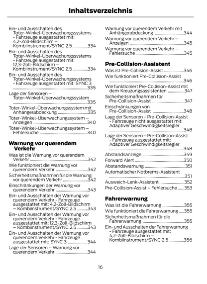 2023-2024 Ford Puma Gebruikershandleiding | Duits