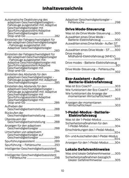 2025 Ford Puma Owner's Manual | German