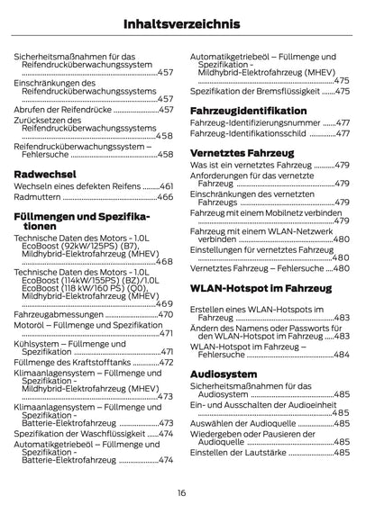 2025 Ford Puma Owner's Manual | German