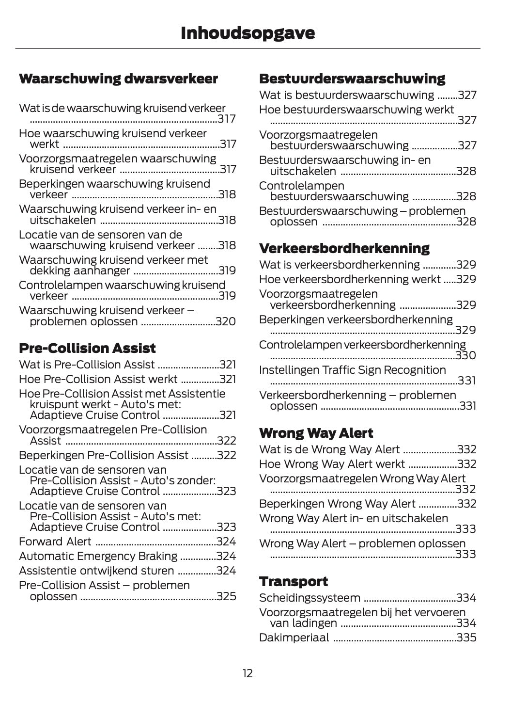 2025 Ford Puma Owner's Manual | Dutch