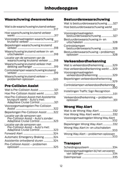 2025 Ford Puma Owner's Manual | Dutch