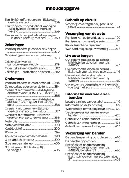 2025 Ford Puma Owner's Manual | Dutch